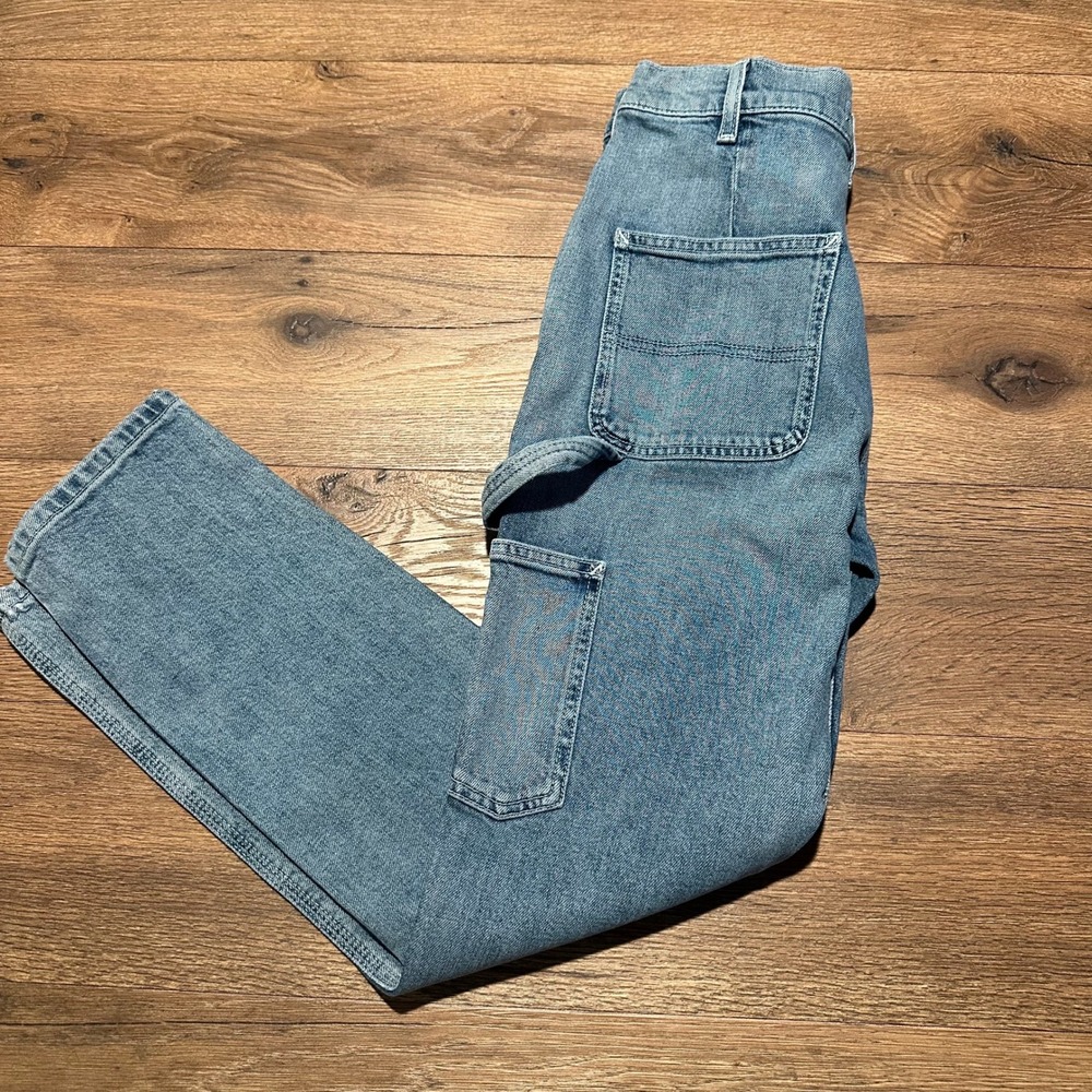 Hudson Carpenter Jeans Womens 27 Blue High Rise Straight Leg Utility Denim